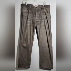34 Alberto STONE Cotton Tweed Modern Fit Brown Denim Jeans